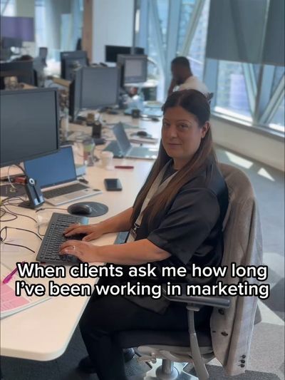 TikTok video - No one could doubt her experience in marketing :)
